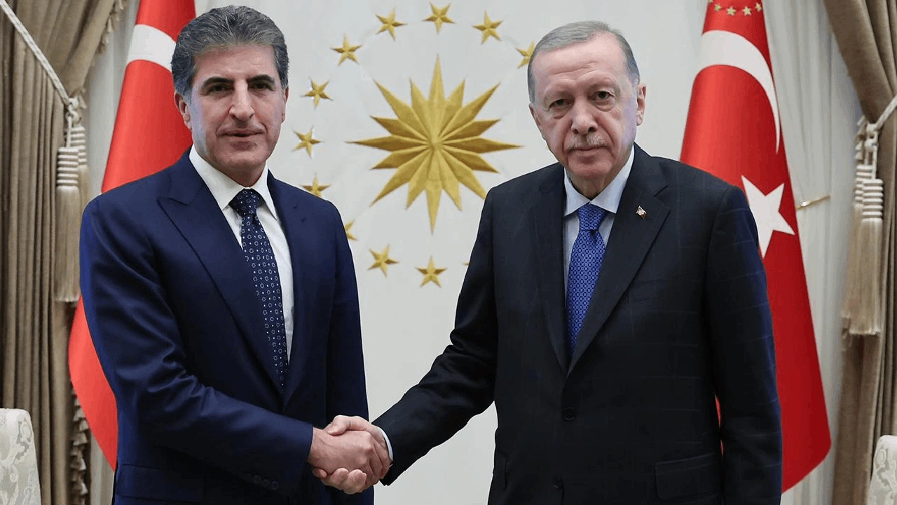 Erdoğan, Barzani ile bir araya geldi