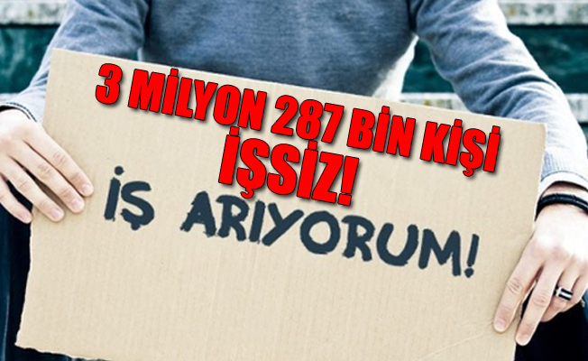 Rakamlar açıklandı: İşsizlik yarım milyon arttı!