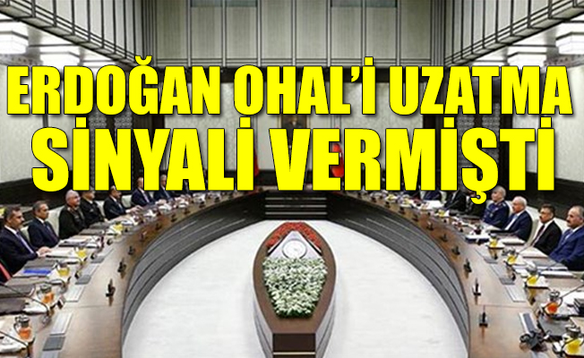 MGK, OHAL için toplanıyor