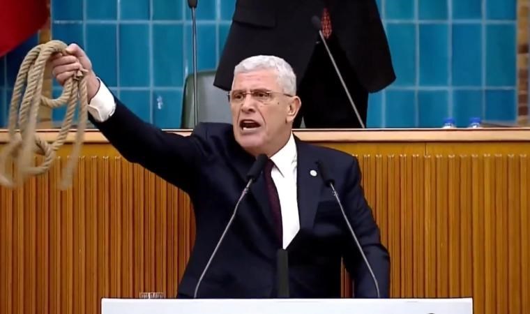 İYİ Parti'den Bahçeli'ye sert tepki! Dervişoğlu, kürsüden ip fırlattı