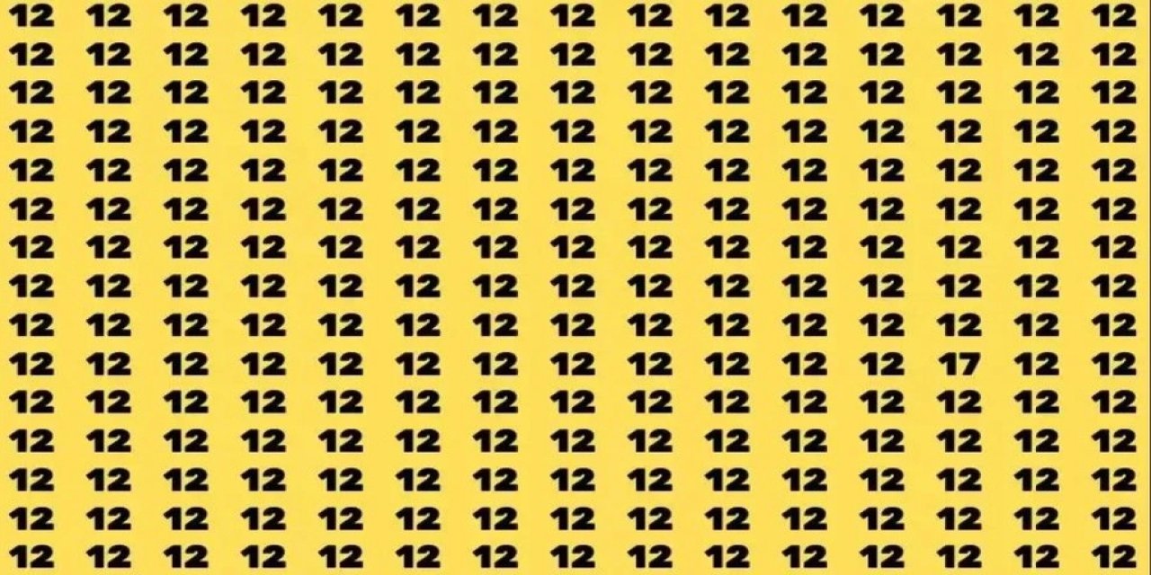 Resimdeki farklı rakamı sadece süper zekalılar 4 saniyede bulabilir
