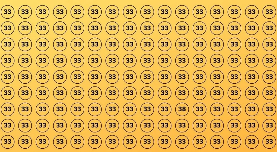 Resimdeki farklı sayıyı 3 saniyede bulan süper zekalıdır
