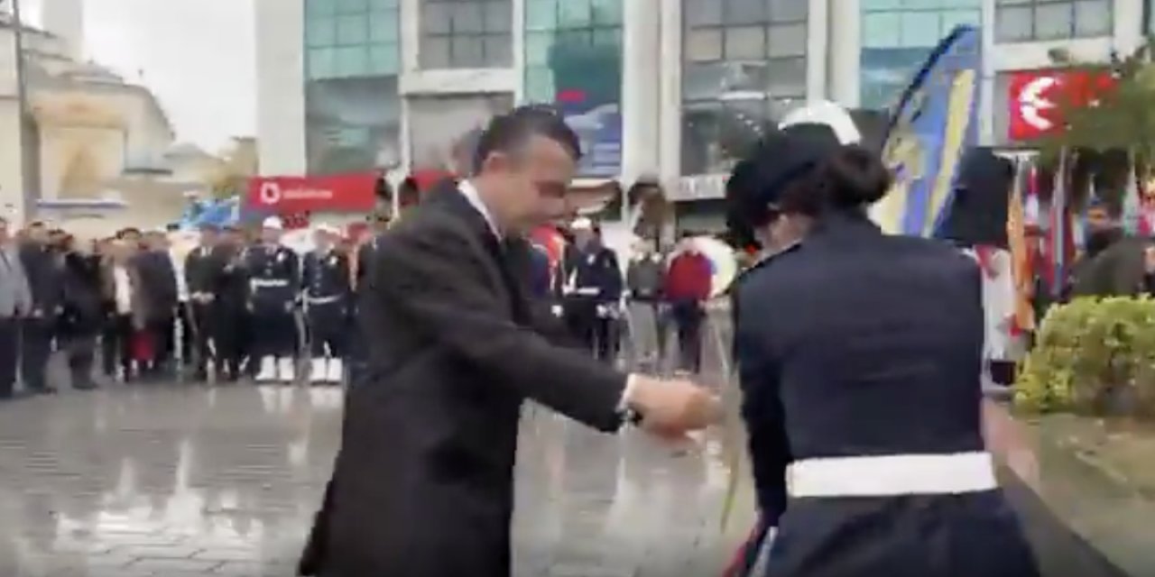 Esenyurt kayyumuna 10 Kasım töreninde protesto şoku! Yuhalandı