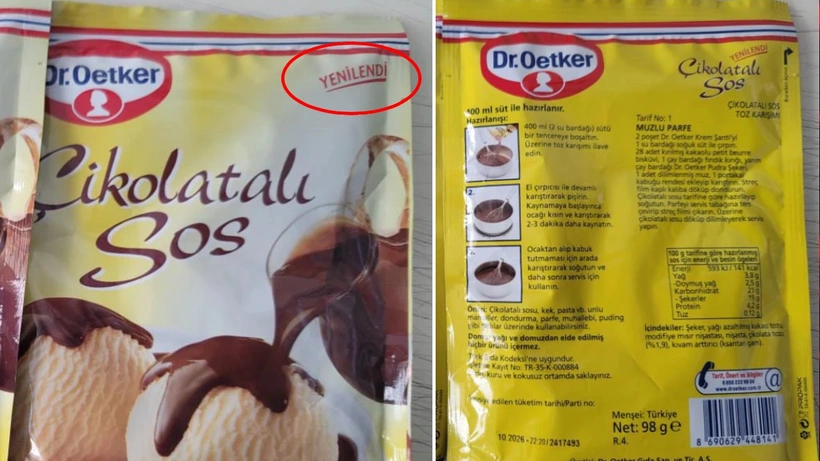 Dr. Oetker'den gizli zam! Ambalaja 'yenilendi' ibaresi konuldu, gramajı azaltıldı