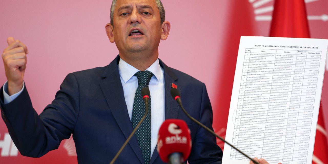 Özgür Özel, AKP'li belediyelerin 'etkinlik' harcamalarını döktü! İşte en çoktan an aza harcama yapan AKP'li belediyeler