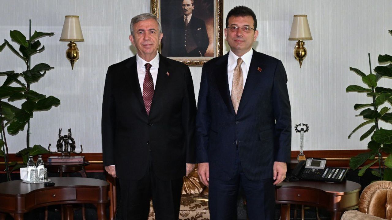 İmamoğlu'ndan Yavaş'a ziyaret! İki isim birlik mesajı verdi