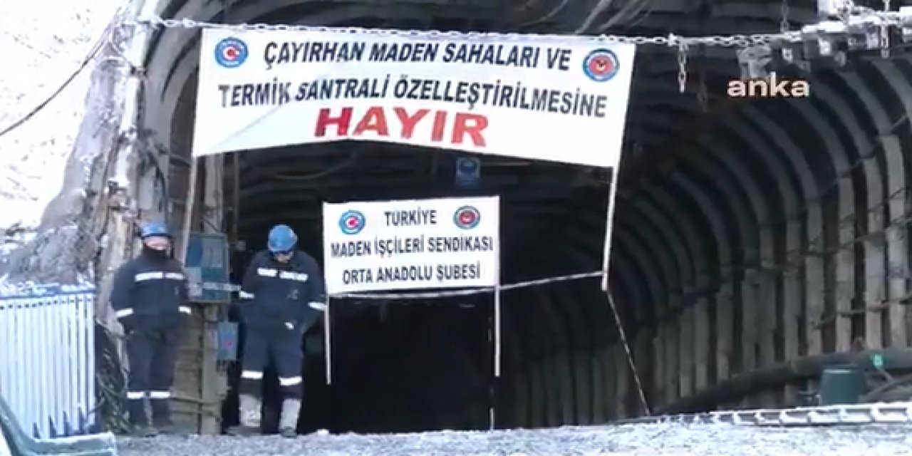 Çayırhan Maden Ocağı'ndaki eylem 5. gününde: "Beşinci günde, -5 derecede varlık satışına hayır"