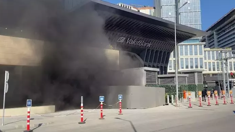 İstanbul Finans Merkezi'nde yangın çıktı