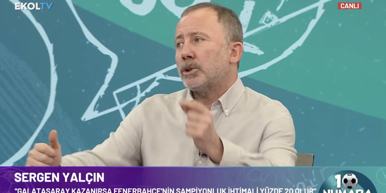 Sergen Yalçın şampiyonluk ihtimallerini değerlendirdi! Eğer...