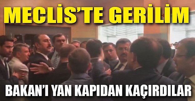 Meclis'te gerilim: Bakan Bozdağ'ı yan kapıdan kaçırdılar!