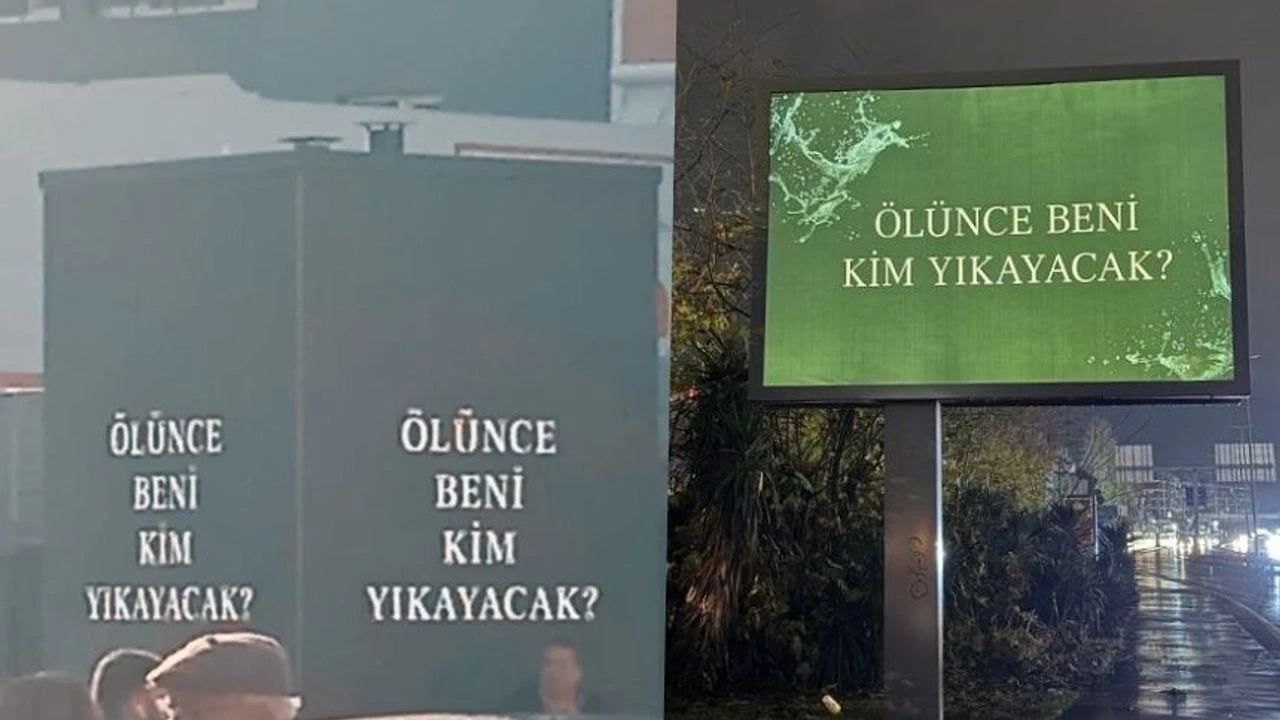 İstanbul, Ankara, İzmir, Bursa ve pek çok şehirde sokaklardaydı! "Ölünce beni kim yıkayacak?" yazılı afişlerin sırrı çözüldü