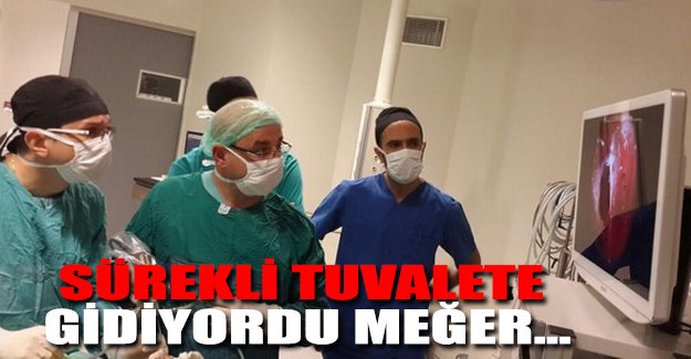 Sık sık tuvalete gidiyordu nedeni tümör çıktı
