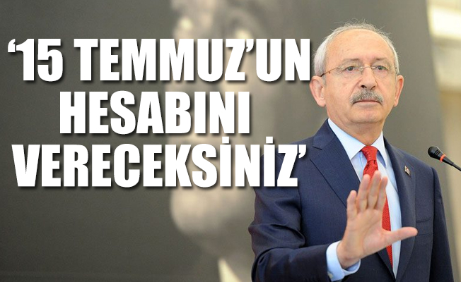 Kılıçdaroğlu: Suçları da, korkuları da büyük