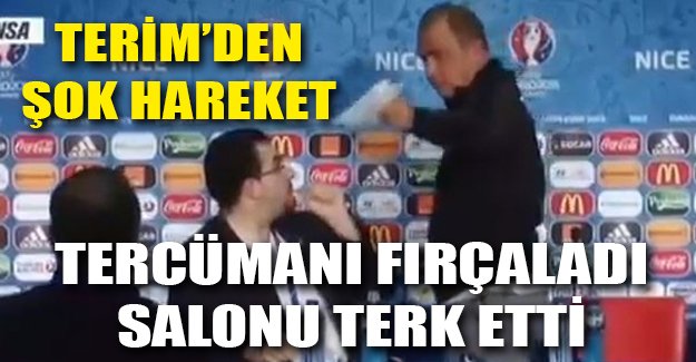 Fatih Terim basın toplantısında tercümanı fırçaladı