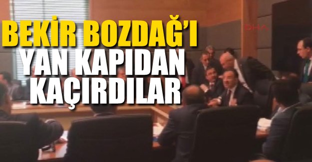 Meclis'te gerilim: Bekir Bozdağ'ı yan kapıdan kaçırdılar!