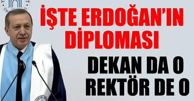 Almanya'dan Erdoğan'a diploma göndermesi