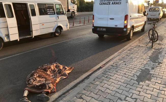 Kamyon bisikletliye çarptı: 1 Ölü var!
