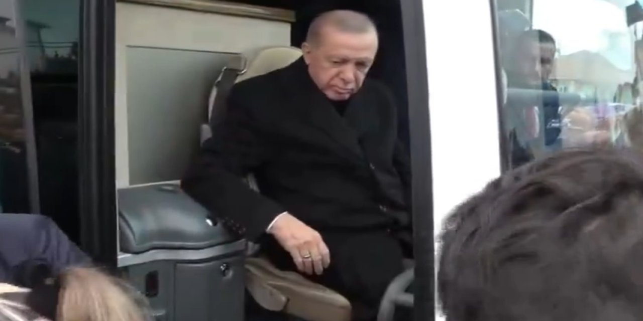 Erdoğan, 'evim yok' diyen kadını duymadı! Korumaları apar topar uzaklaştırdı