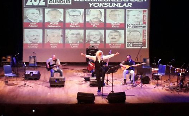 Cumhuriyet'in tutuklu yazarları ve avukatları için 'Adalet Nöbeti Buluşması'