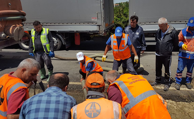 Büyükçekmece Belediyesi'nden sel seferberliği