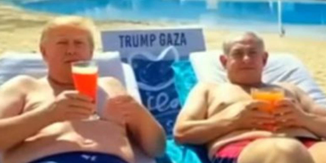 Trump, hayalindeki Gazze'yi paylaştı! Netenyahu tatil yapıyor, Musk para saçıyor