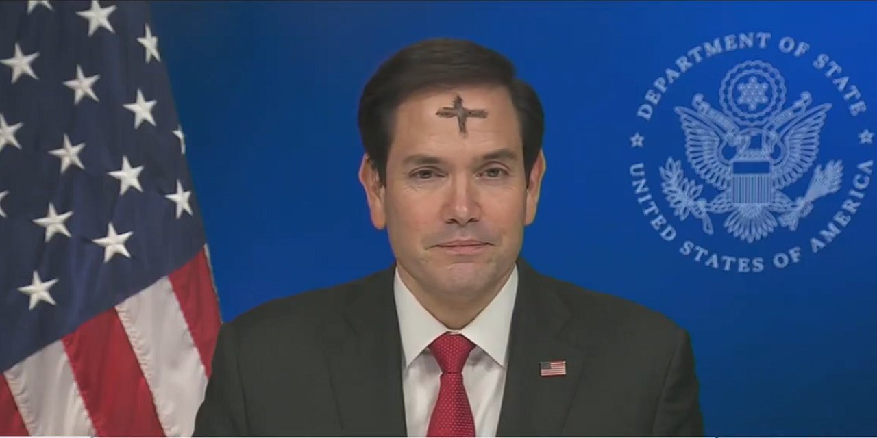 ABD Dışişleri Bakanı Marco Rubio alnında haçla Hamas üyelerini tehdit etti: "Gazze'yi terk etmenin tam zamanıdır"