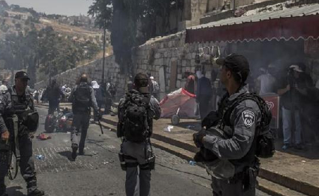 İsrail polisinden Filistinli protestoculara sert müdahale!