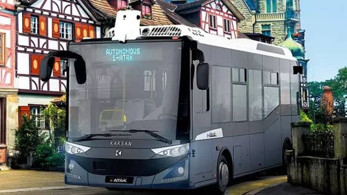 Türkiye'nin ilk sürücüsüz elektrikli otobüsü! Tek şarjla 300 km yol kat ediyor