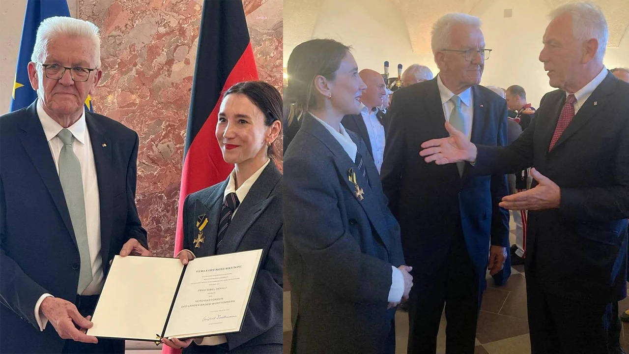 Sibel Kekilli'ye Liyakat Nişanı verildi