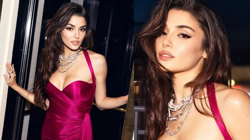 Cannes'a giden Hande Erçel bu kez beyaz elbisesiyle göz kamaştırdı