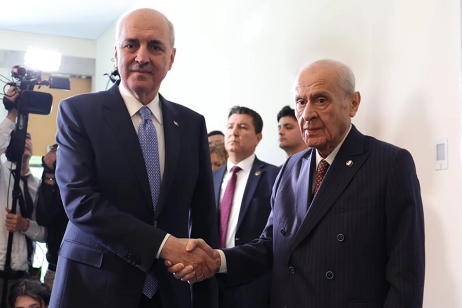 TBMM Başkanı Kurtulmuş'tan MHP lideri Bahçeli'ye ziyaret
