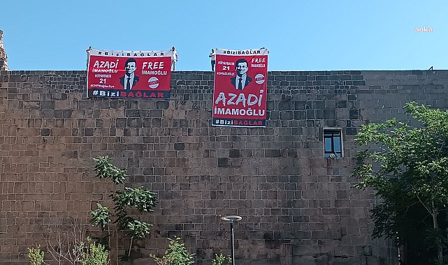 Diyarbakır'da 'İmamoğlu' pankartına el konuldu: CHP'liler 'şüpheli' sıfatıyla ifadeye çağrıldı