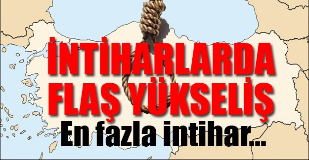 Ölümle sonuçlanan intiharlar 2015 yılında yeniden yükselişe geçti
