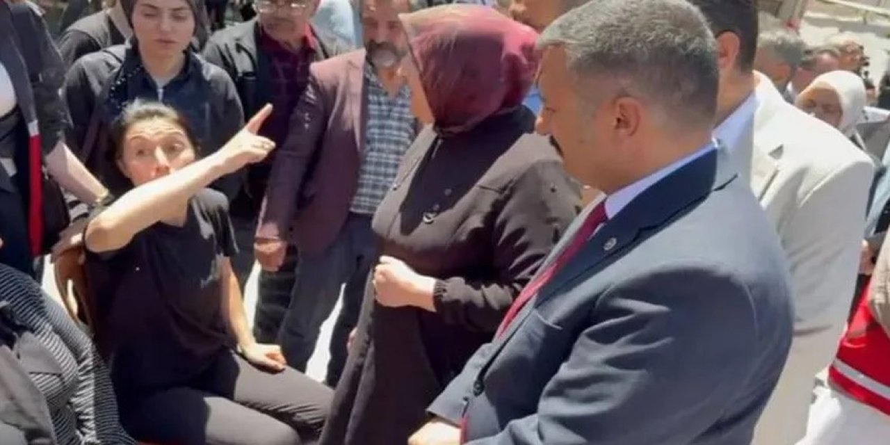 Şehidin ablası cenazede isyan etti: Burada AKP'li kimseyi istemiyorum!