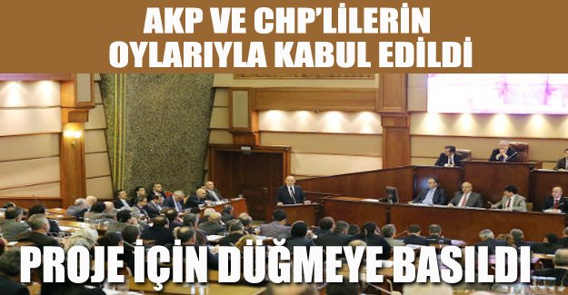 AKP ve CHP'lilerin oylarıyla kabul edildi!
