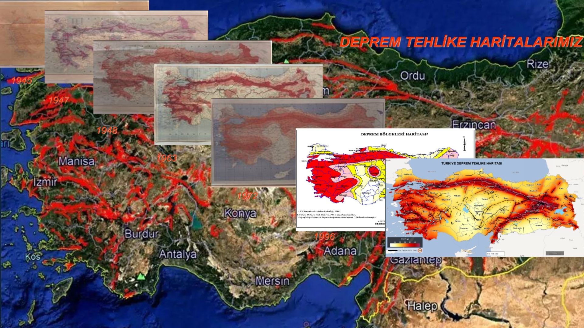 Türkiye'nin güncel deprem riski haritası 2025