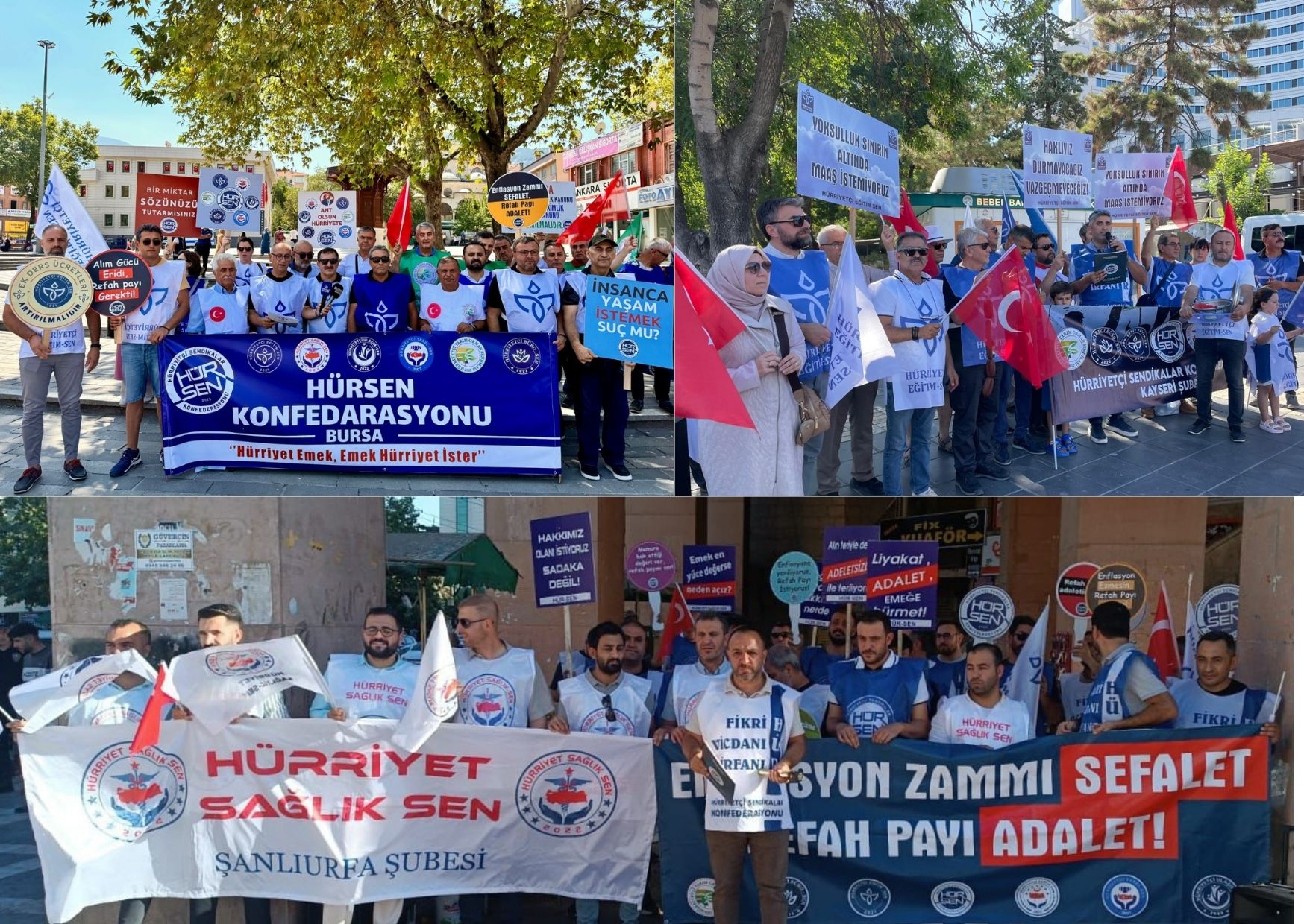 Zam teklifine tepki! Hür-Sen Konfederasyonu ülkenin her bir köşesinde iş bıraktı!