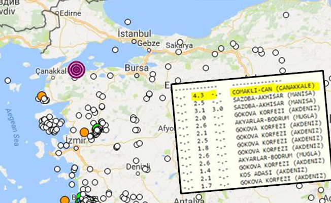 Çanakkale'de deprem: İstanbul da sallandı
