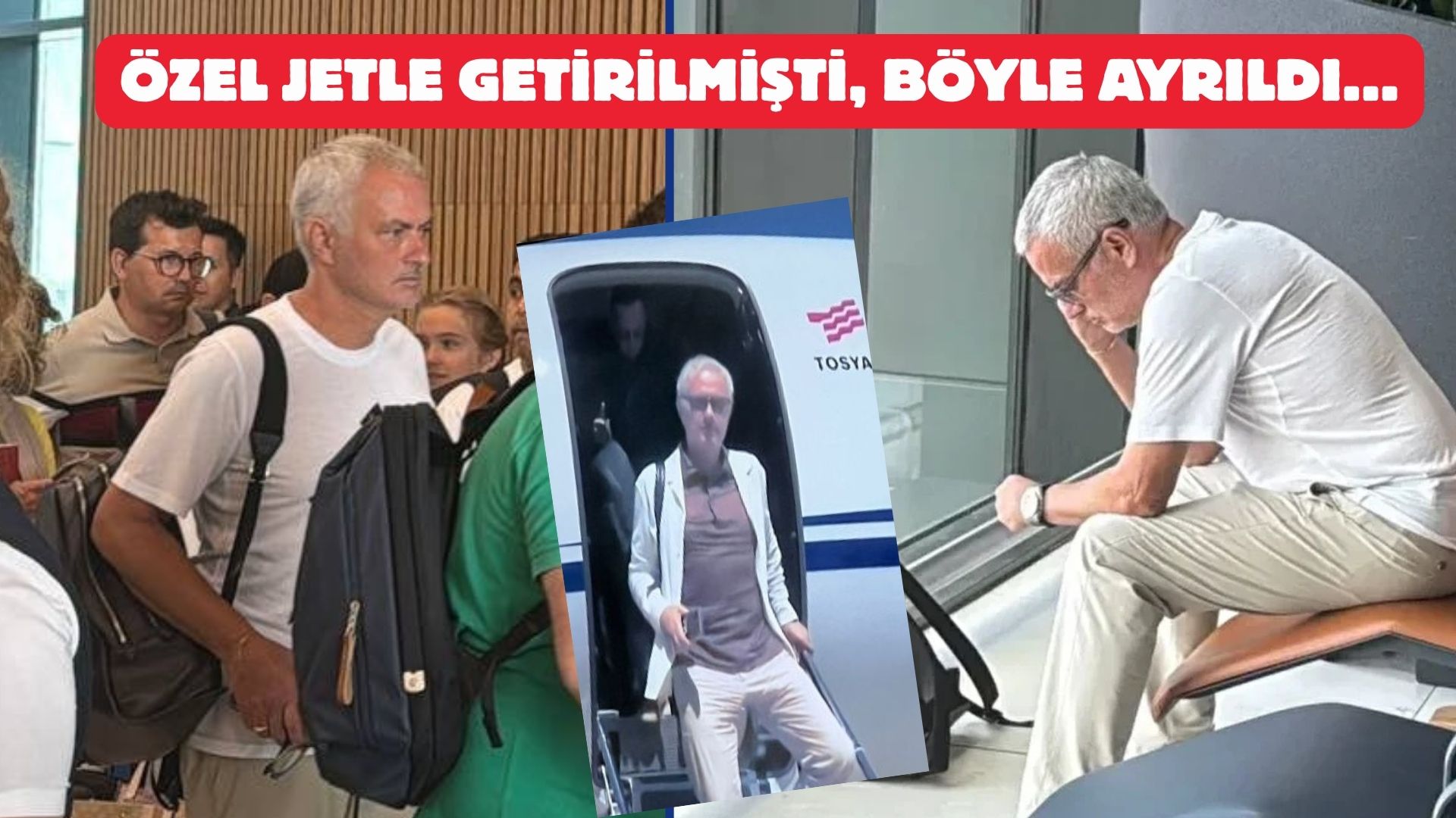 Mourinho tek başına İstanbul’dan böyle ayrıldı