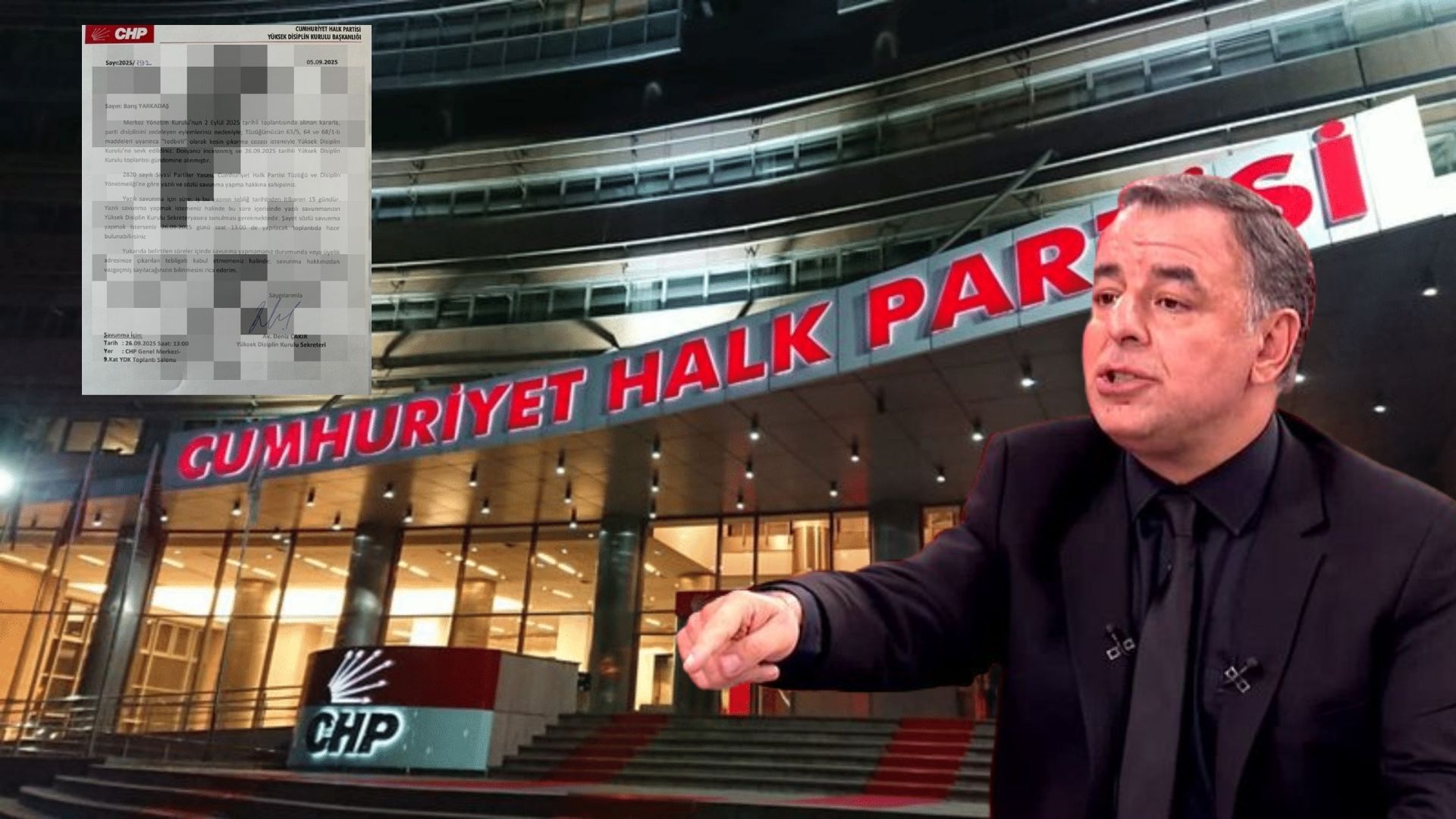 Barış Yarkadaş Yüksek Disiplin Kurulu'na sevk edildi: Üyelikle bağdaşmayan tutum ve davranışlar...