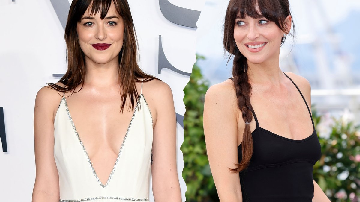Dakota Johnson şeffaf elbisesiyle geceye damga vurdu!