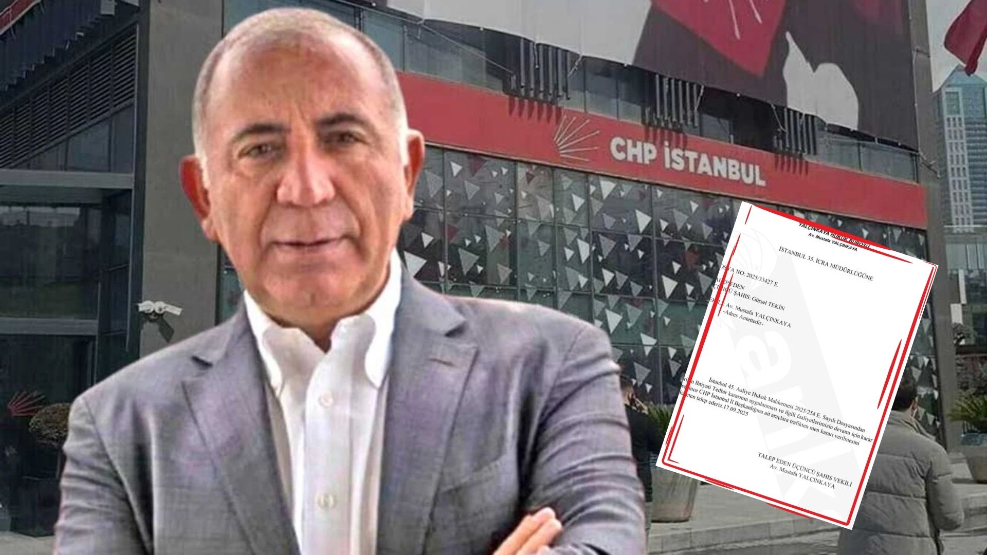 Gürsel Tekin CHP il başkanlığı araçlarının trafikten men ettirilmesini istemiş!