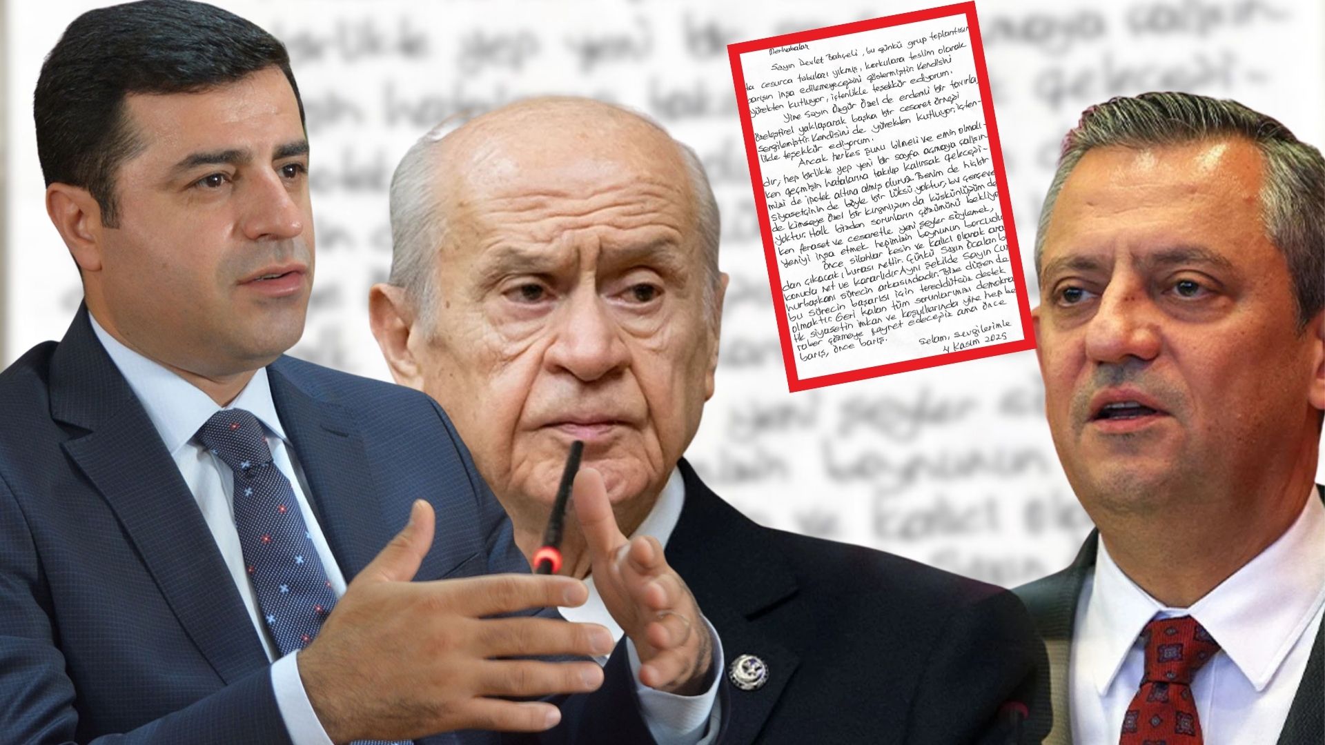 Selahattin Demirtaş: “Bahçeli korkulara teslim olmadı, Özel erdemli davrandı”