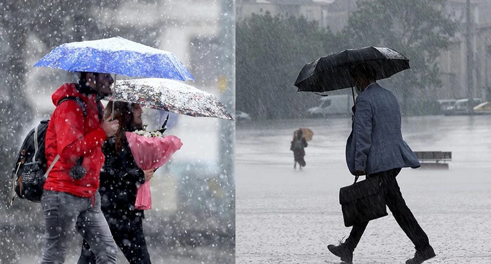 Meteoroloji'den 43 il için uyarı: Sağanak ve kar yağışı...