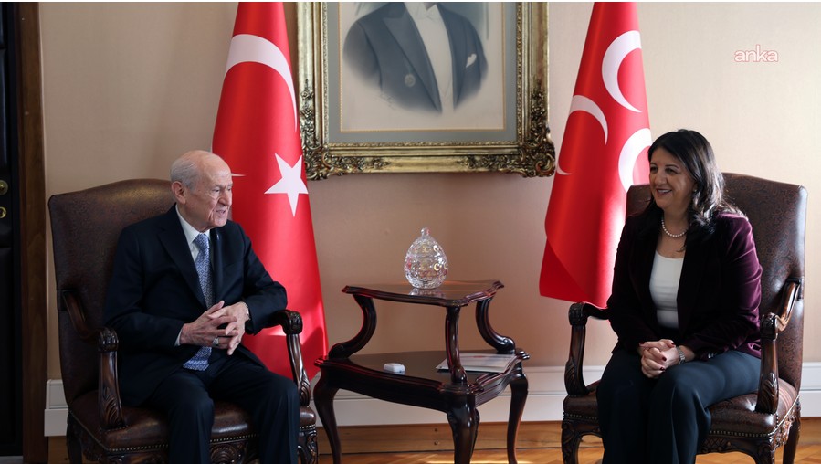İmralı heyeti, Bahçeli'yi ziyaret etti... Bahçeli heyeti kapıda karşıladı, o görüşmeden flaş açıklamalar!