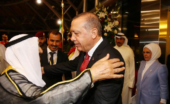 Cumhurbaşkanı Erdoğan, Kuveyt'e geçti!