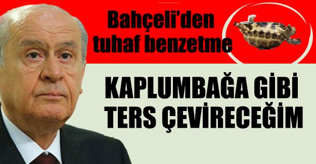 Bahçeli rakiplerine seslendi: Bunları kaplumbağa gibi ters çevireceğim
