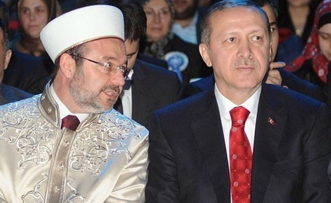 Diyanet İşleri Başkanı Mehmet Görmez'in üstü çizildi