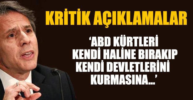 ABD Dışişleri Bakan Yardımcısı Blinken: Menbiç'te beraber çalışıyoruz