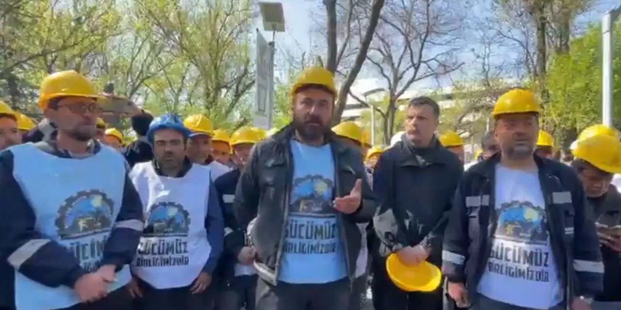 Ankara'da Doruk Madencilik işçileri direnişe devam ediyor